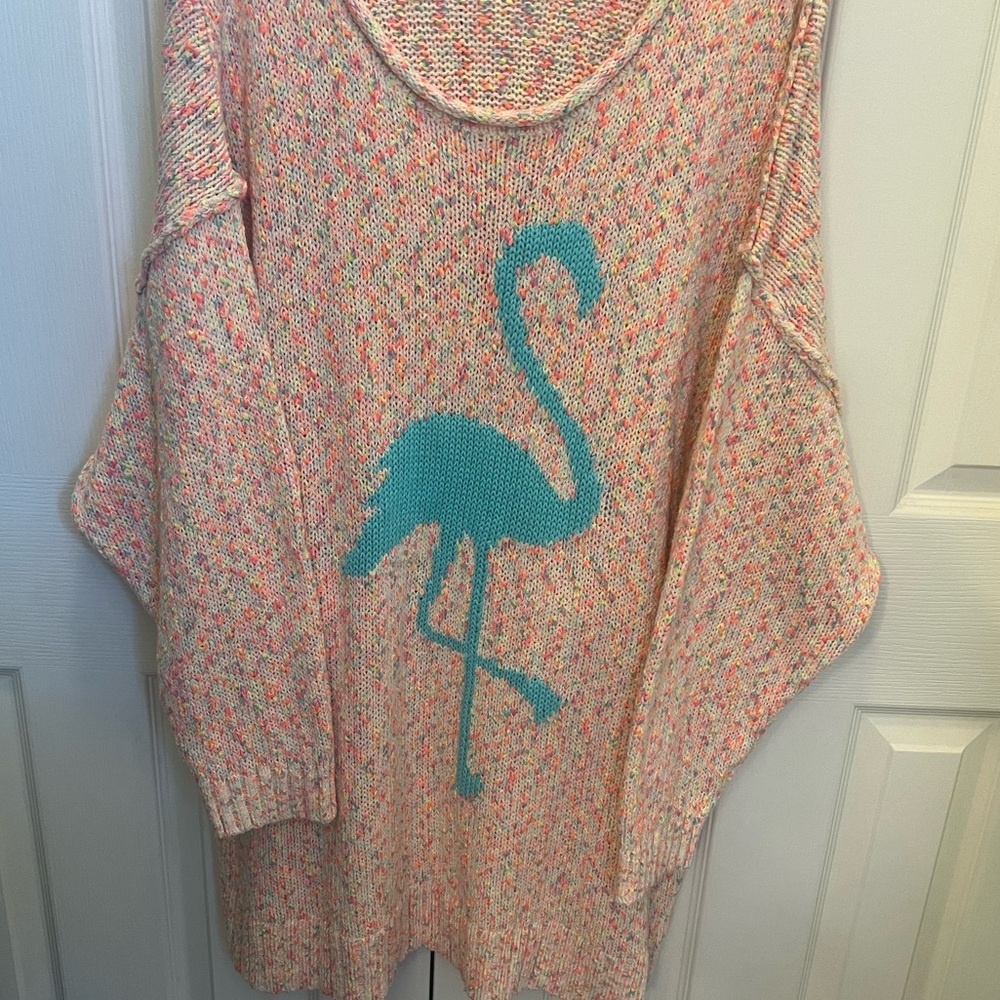 Colorful flamingo sweater NWT from torrid
